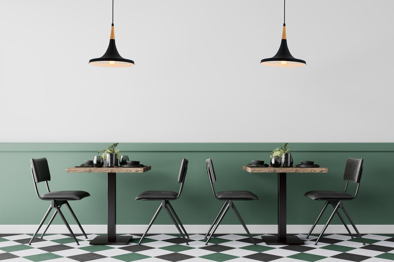 Lustra moderna Avonni Negru , 1XE27, AV-4100-A6-BSY - AsiHome