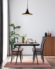 Lustra moderna Avonni Negru , 1XE27, AV-4100-A6-BSY - AsiHome