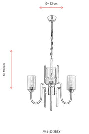 Lustra moderna Avonni 4163, E27 - AsiHome