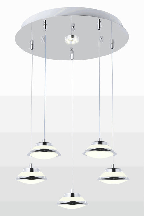 Lustra LED Avonni Crom , 5XLED, AV-4200-5KT - AsiHome