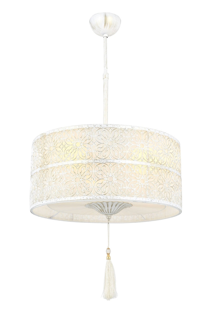 Lustra moderna Avonni Alb patinat, 3XE27, AV-4330-3B - AsiHome