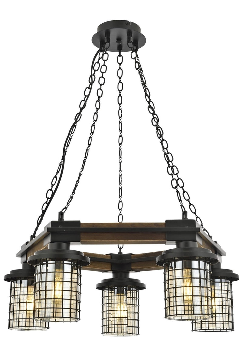 Lustra moderna Avonni Antic, 5XE27, AV-4216-5ET - AsiHome