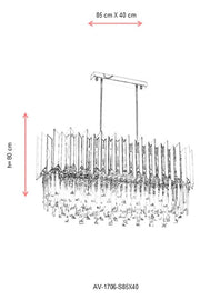 Lustra moderna Avonni 1706 Auriu, E27 - AsiHome