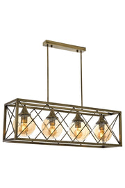 Lustra moderna Avonni Antic, 4XE27, AV-1732-4EY - AsiHome