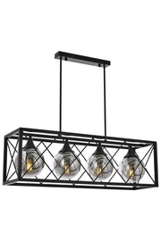 Lustra moderna Avonni Negru , 4XE27, AV-1732-4Y-BSY - AsiHome