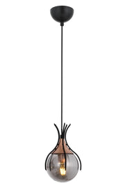 Lustra moderna Avonni Negru , 1XE27, AV-1766-1BSY - AsiHome