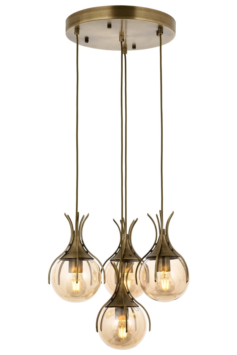 Lustra moderna Avonni Antic, 4XE27, AV-1766-4ET - AsiHome
