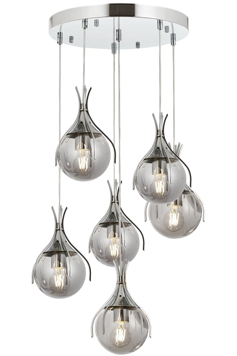 Lustra moderna Avonni Crom , 6XE27, AV-1766-6KT - AsiHome