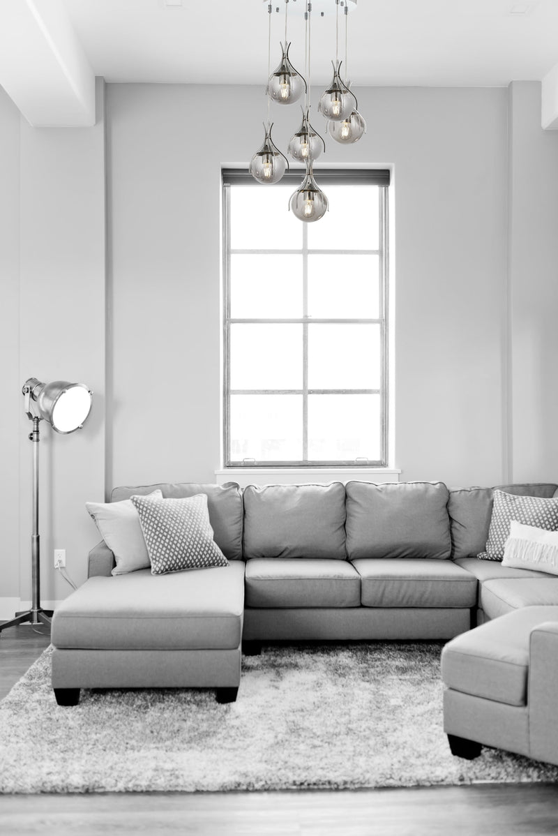 Lustra moderna Avonni Crom , 6XE27, AV-1766-6KT - AsiHome