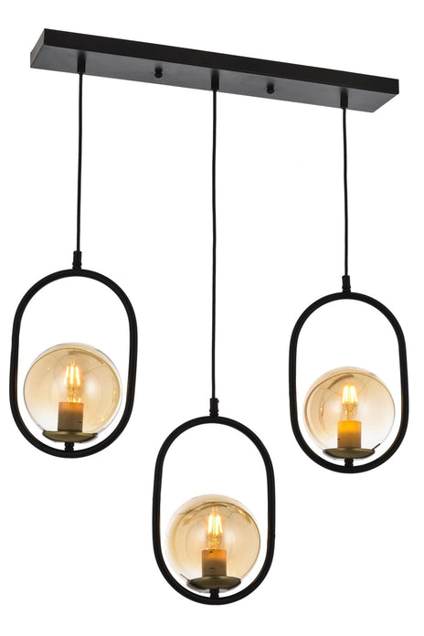 Lustra moderna Avonni Negru 4275 - AsiHome