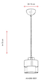 Lustra moderna Avonni 4288, E27 - AsiHome