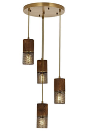 Lustra moderna Avonni Antic, 4XE27, AV-1830-4ET - AsiHome
