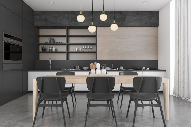 Lustra moderna Avonni Negru , 4XE27, AV-1838-4Y-BSY - AsiHome