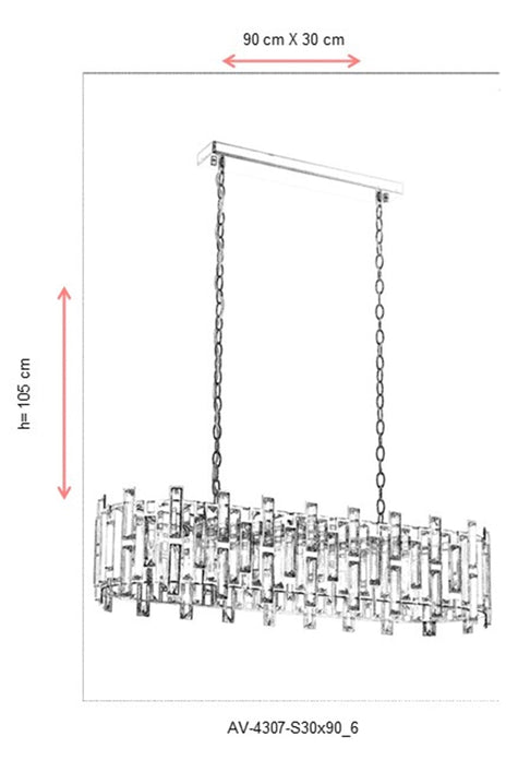 Lustra clasica Avonni 4307, E14 - AsiHome