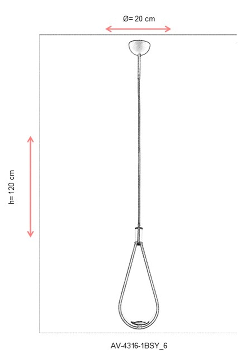Lustra moderna Avonni 4316, 1XG9 - AsiHome