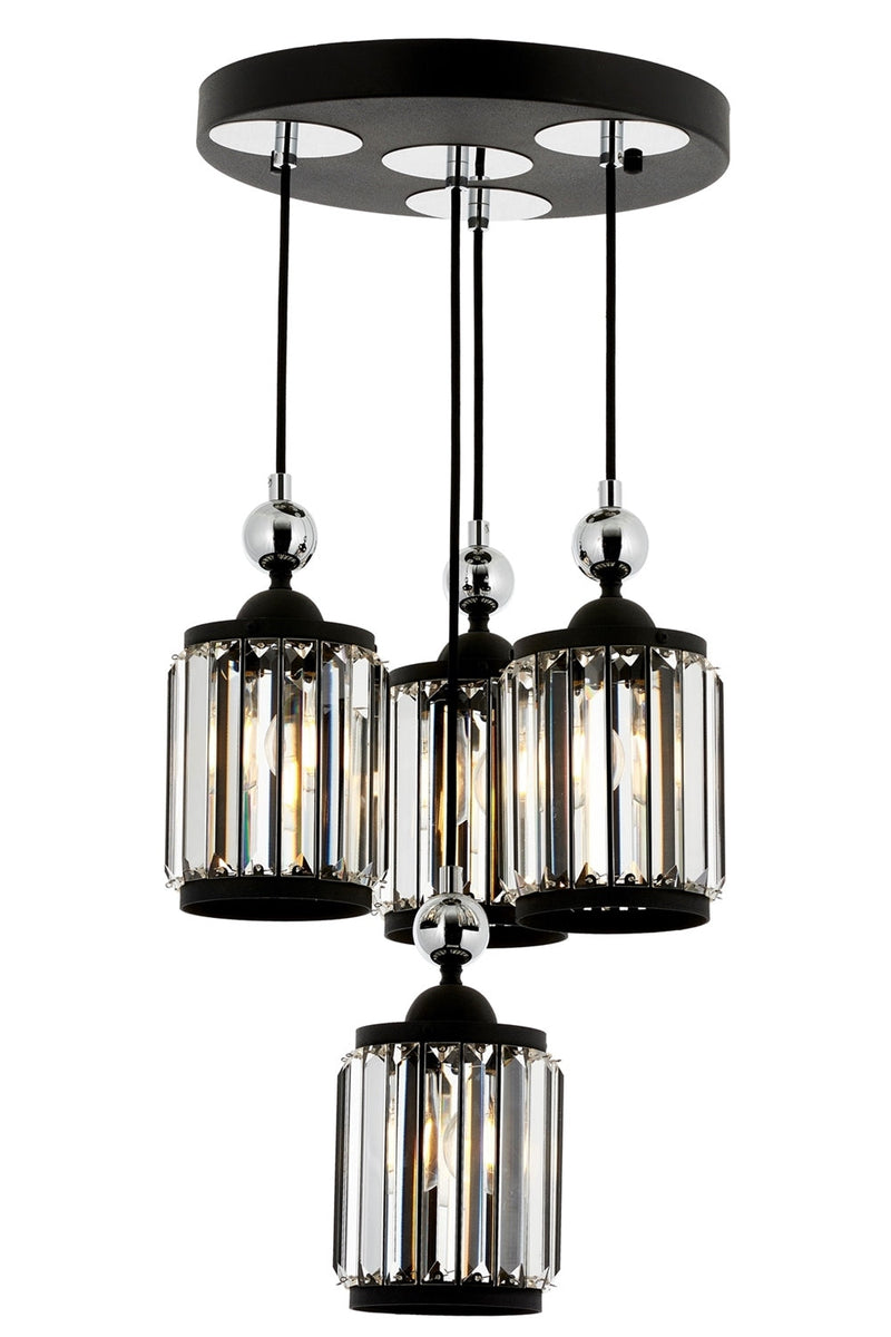 Lustra moderna Avonni 4318, Negru, E27 - AsiHome