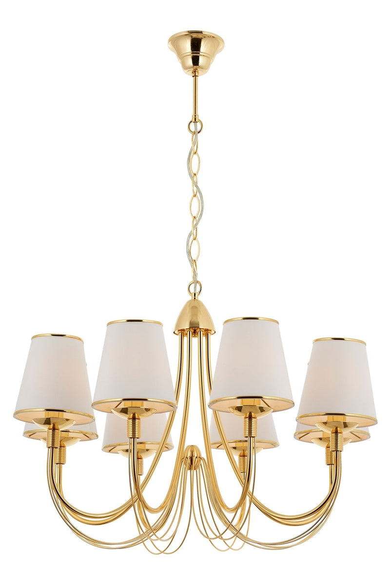 Lustra clasica Avonni Auriu, 8XE14, AV-4325-6S - AsiHome