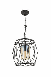 Lustra moderna Avonni Negru/Antic, 1XE27, AV-65074-BSY - AsiHome