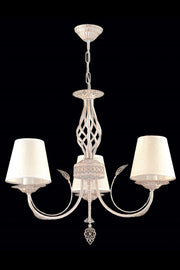 Lustra clasica Avonni Alb patinat, 5XE14, AV-65112-3F - AsiHome
