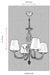 Lustra clasica Avonni Alb patinat, 5XE14, AV-65112-4F - AsiHome
