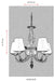 Lustra clasica Avonni Alb patinat, 5XE14, AV-65112-5F - AsiHome