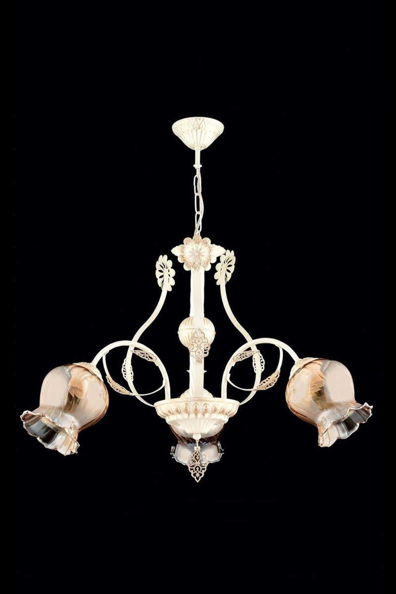 Lustra clasica Avonni 65114, Crem patinat, E27 - AsiHome
