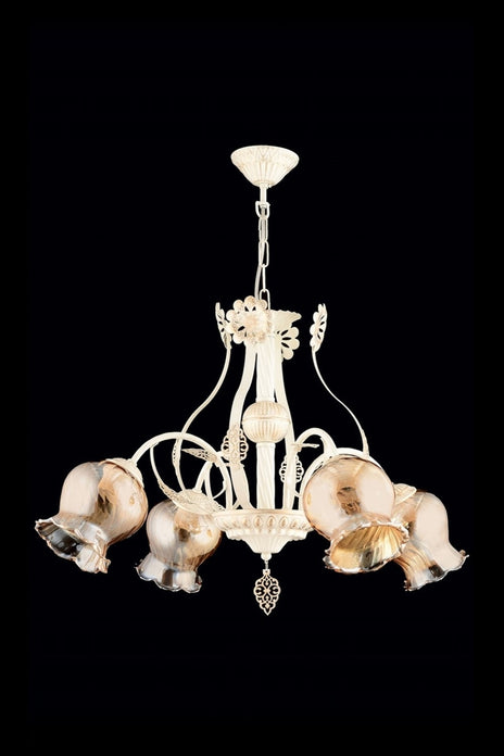 Lustra clasica Avonni 65114, Crem patinat, E27 - AsiHome