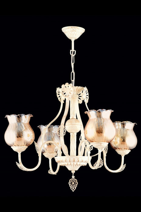 Lustra clasica Avonni 65114, Crem patinat, E27 - AsiHome