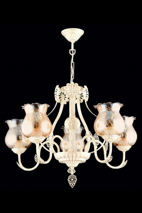 Lustra clasica Avonni 65114, Crem patinat, E27 - AsiHome