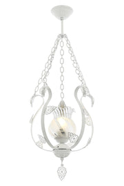 Lustra clasica Avonni Alb, 1XE27, AV-65119-T - AsiHome