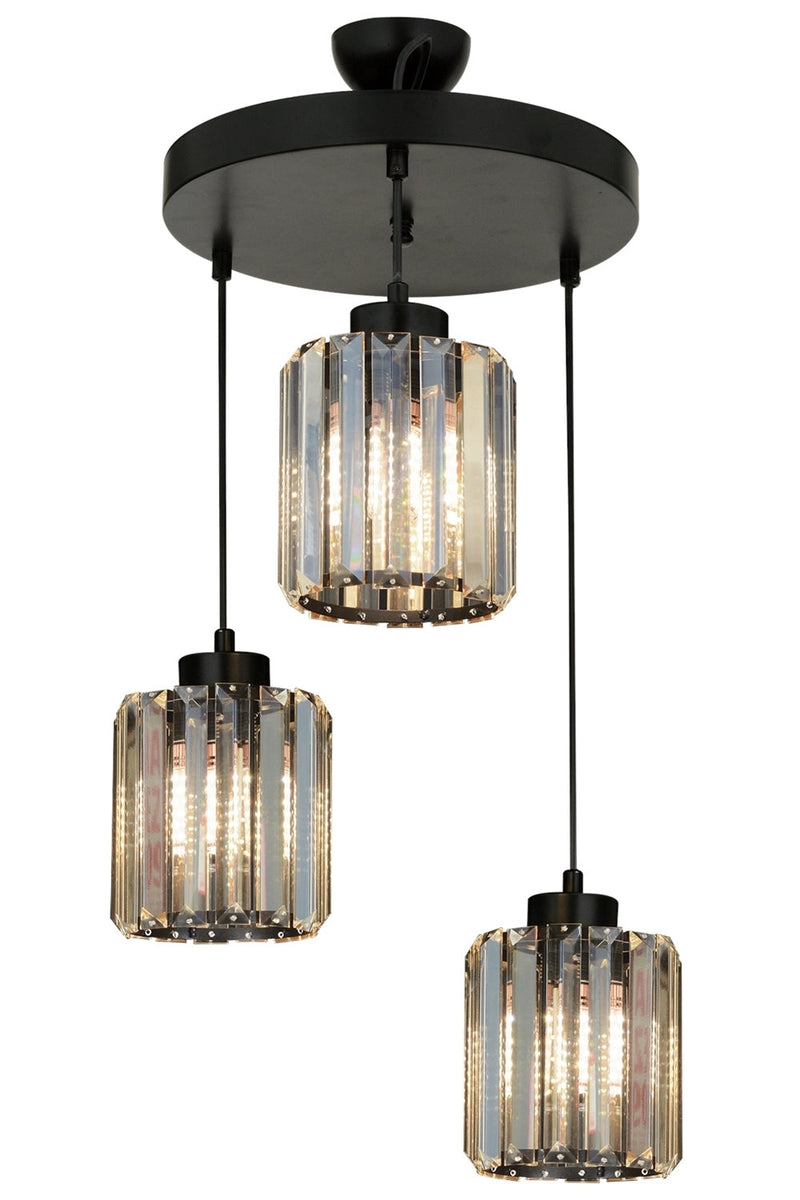 Lustra moderna Avonni Negru , 3XE27, AV-65230-3T-BSY - AsiHome
