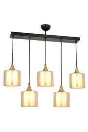 Lustra moderna Avonni Negru , 5XE27, AV-65233-5Y-BSY-B - AsiHome