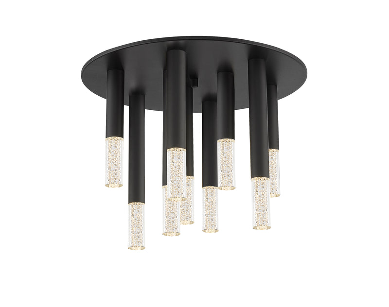 Plafoniera Zuma Line 9xLED Negru Mat