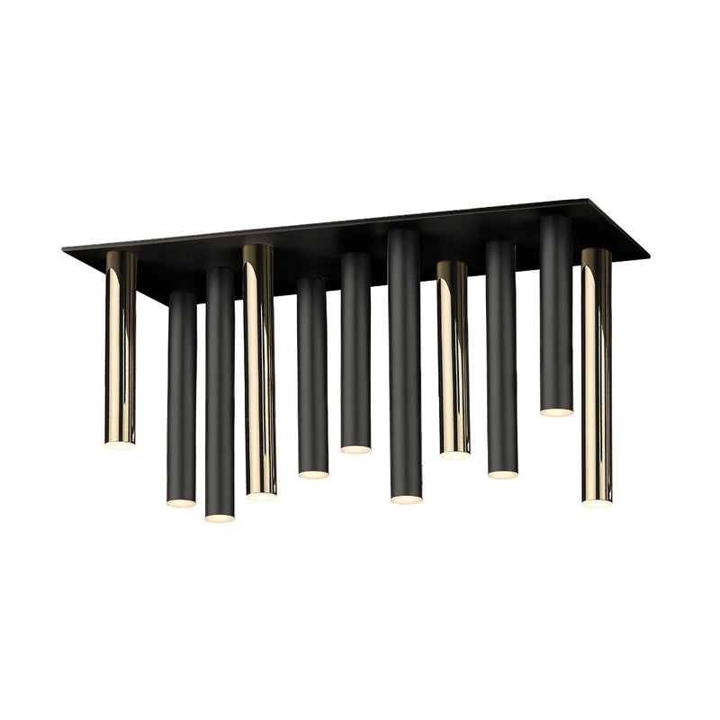 Plafoniera Zuma Line 11xLED Negru Mat / Auriu