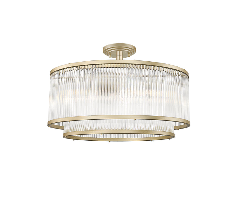 Plafoniera Zuma Line 6xE14 Auriu Mat / Transparent