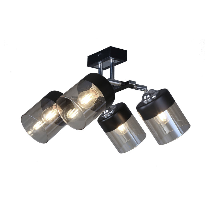 Plafoniera Zuma Line 4xE14 Negru