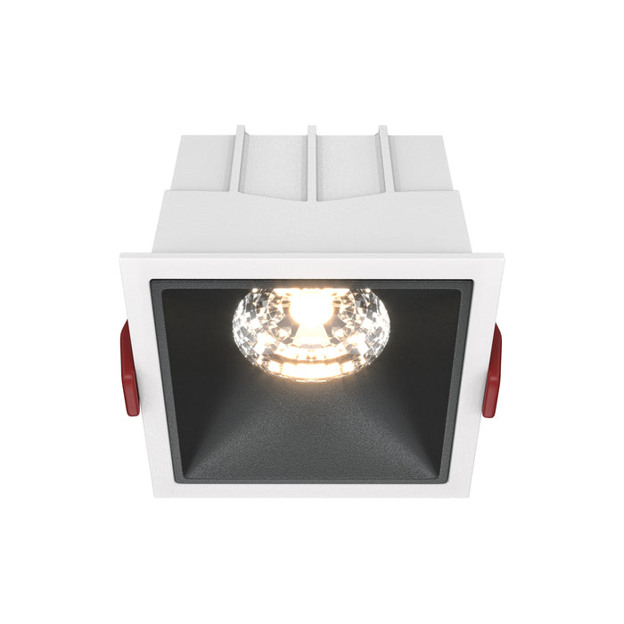 Spot LED incastratMaytoni Technical Alfa LED Alb/Negru , DL043-01-15W4K-D-SQ-WB