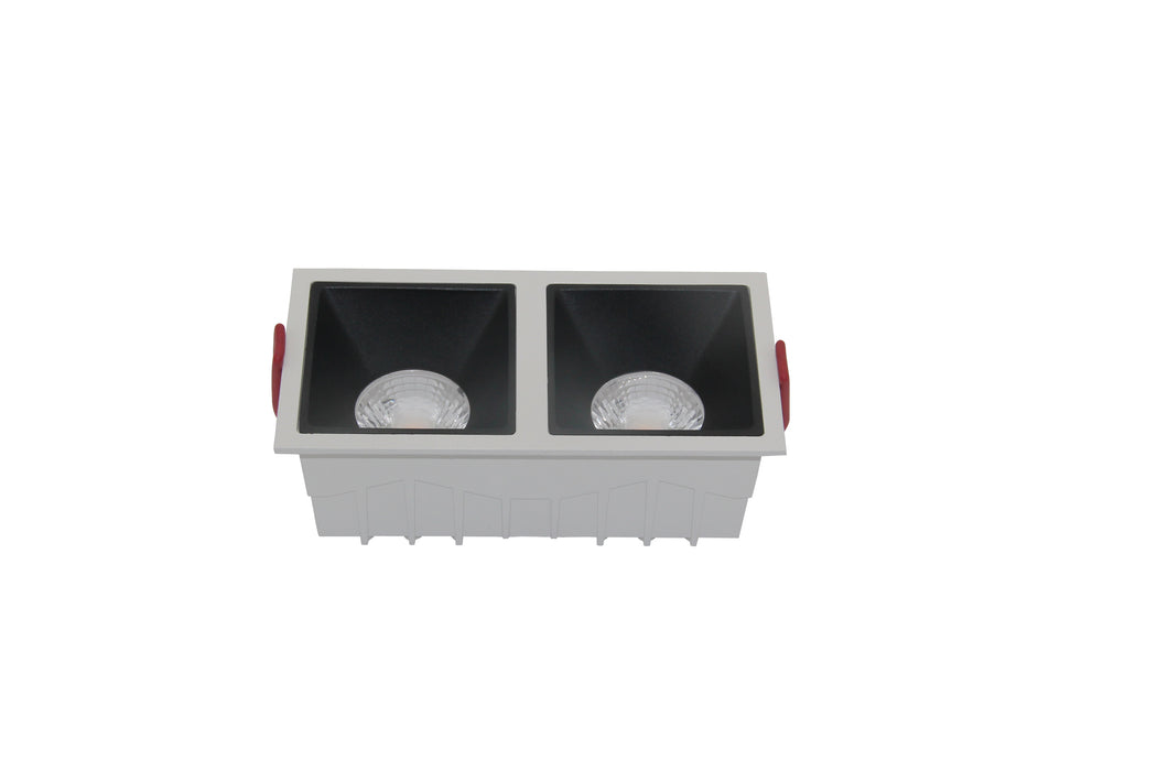 Spot LED incastratMaytoni Technical Alfa LED Alb/Negru , DL043-02-15W3K-D-SQ-WB - AsiHome