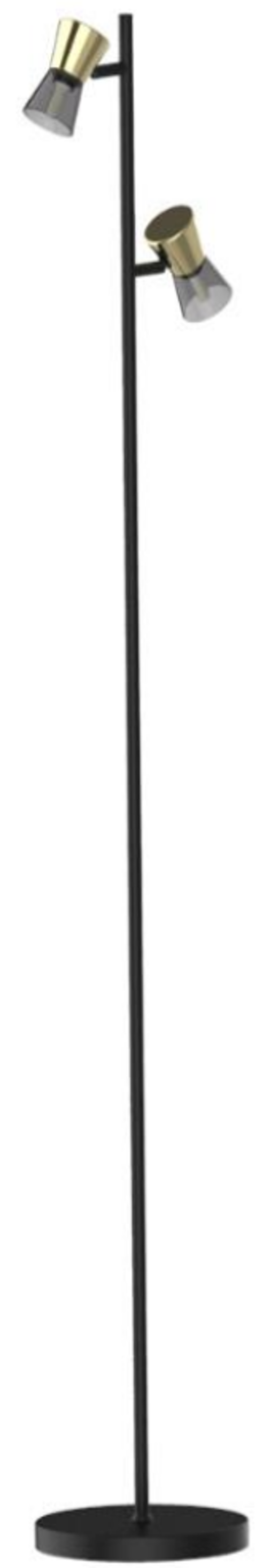 Lampadar Zuma Line 2xG9 Negru Mat / Auriu
