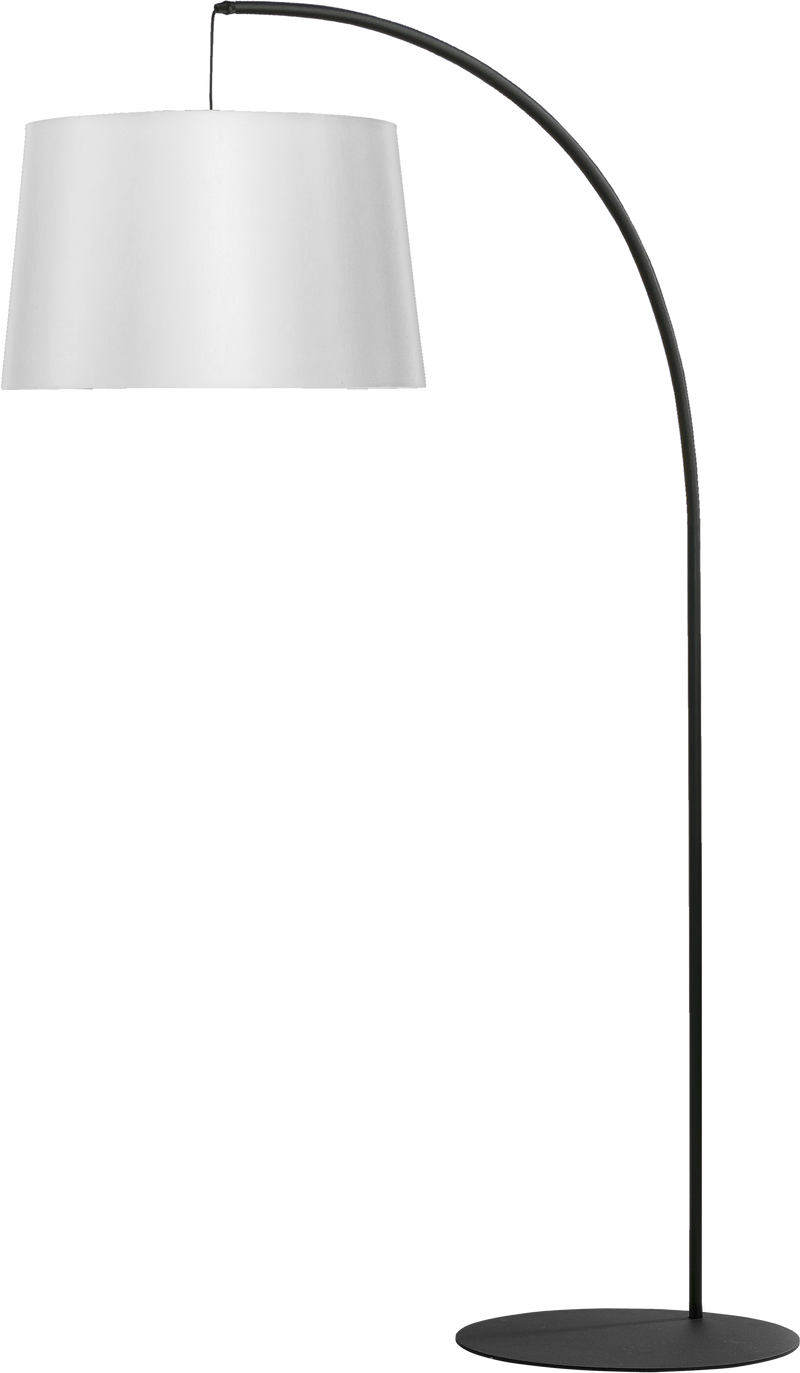 Lampadar Zuma Line 1xE27 Negru / Alb