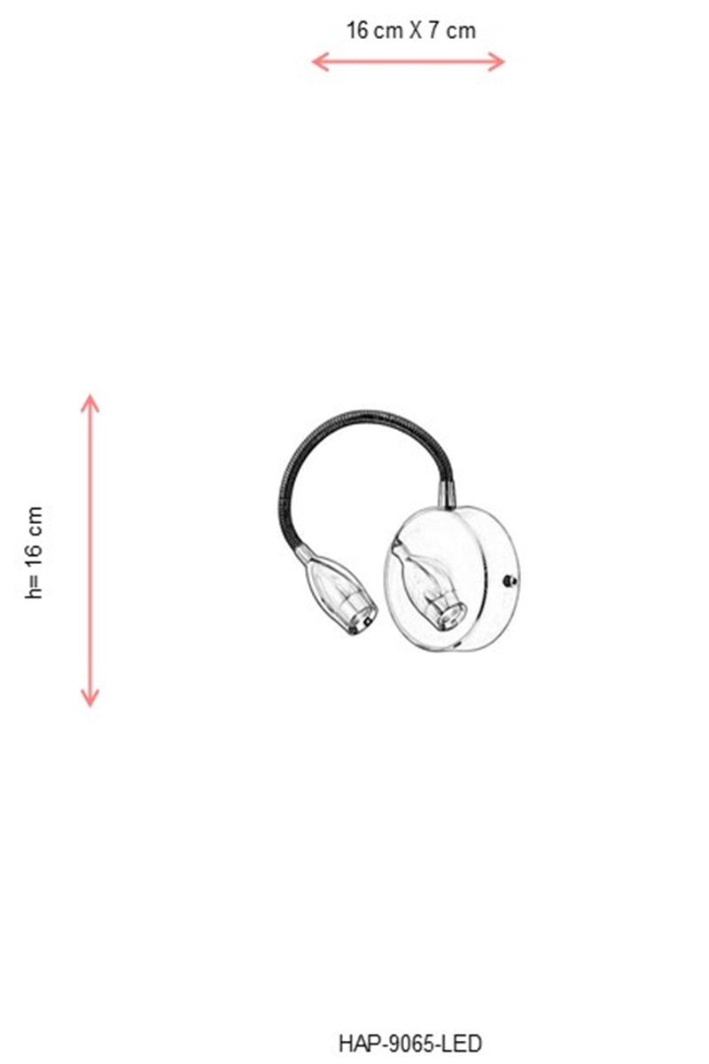 Aplica perete  Avonni Crom , 1XLED, HAP-9065-LED - AsiHome