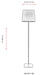 Lampadar living Avonni Negru , 1XE27, HLM-9071-1BS - AsiHome