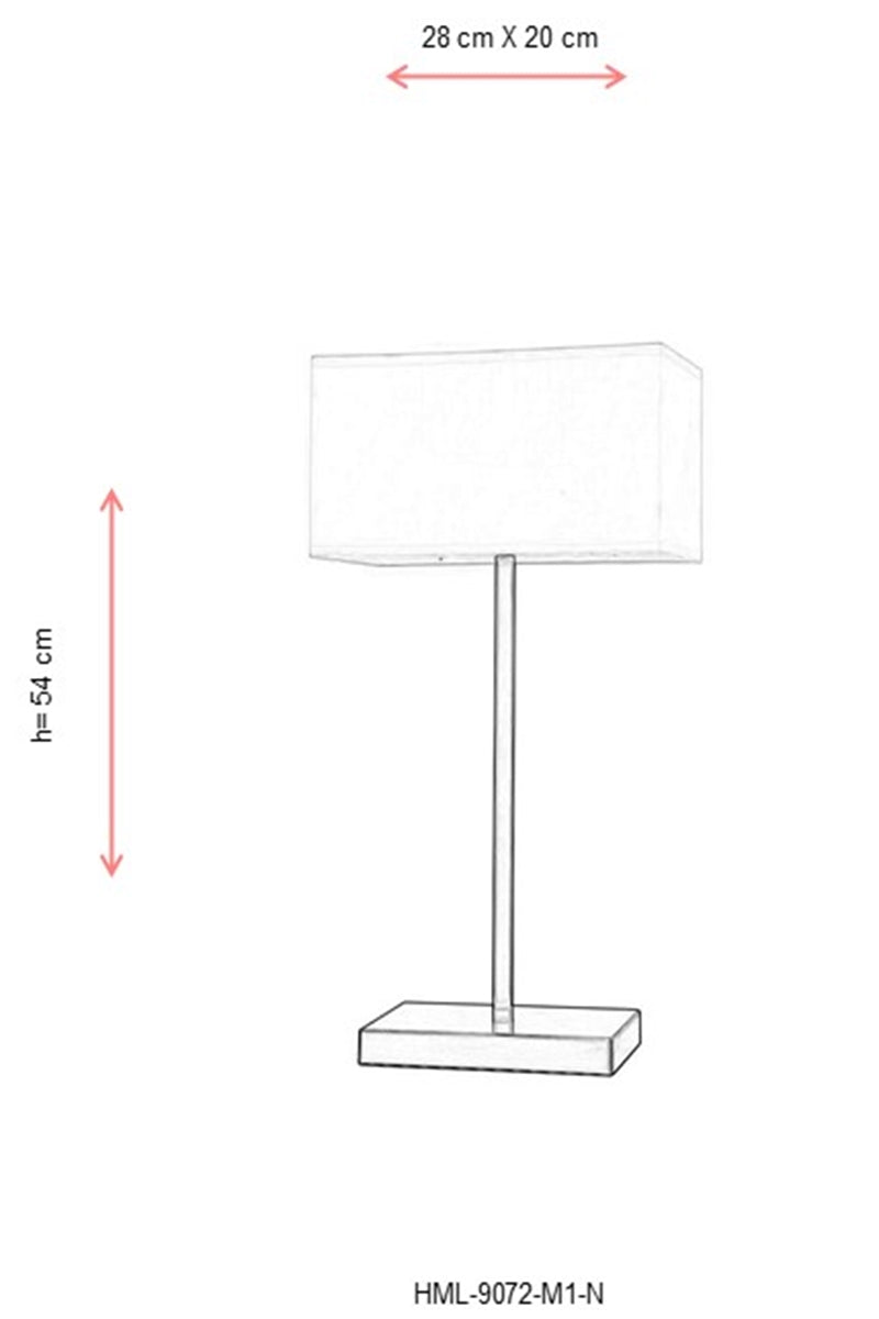Veioza dormitor Avonni Nichel Satinat, 1XE27, HML-9072-M1-N - AsiHome