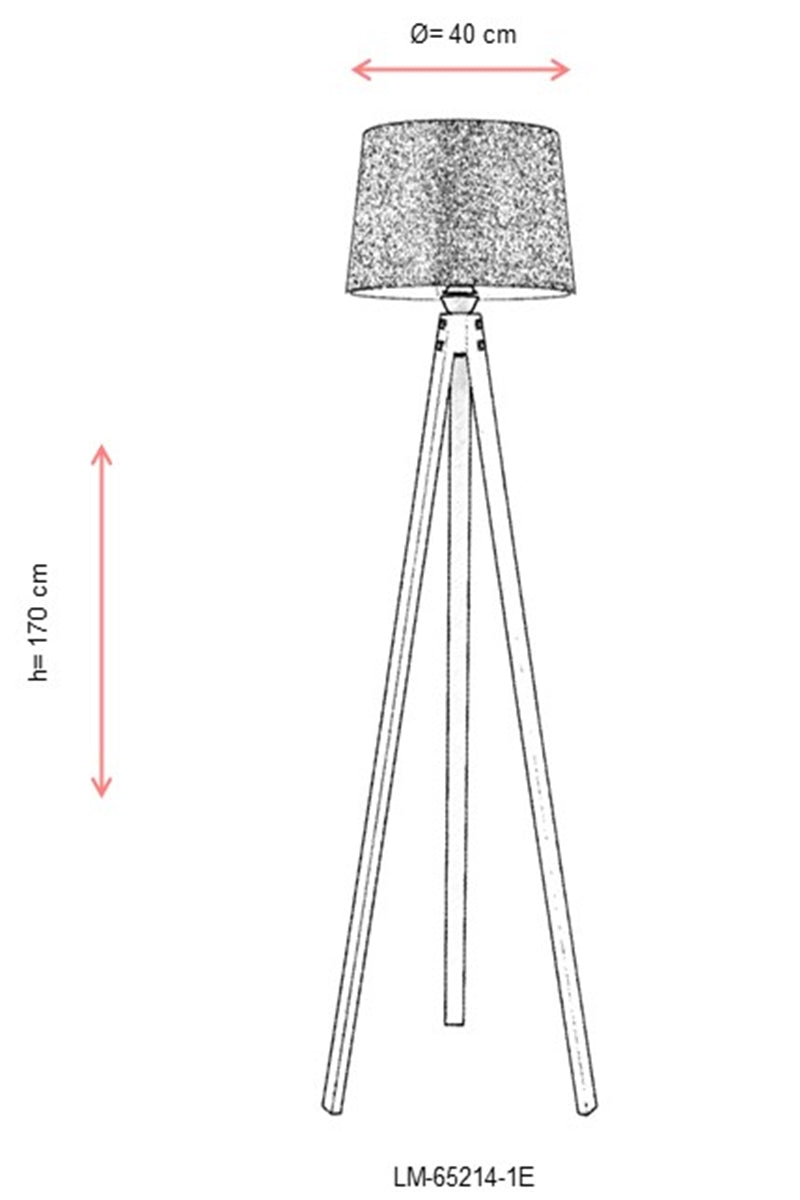 Lampadar living Avonni Antic, 1XE27, LM-65214-1E - AsiHome