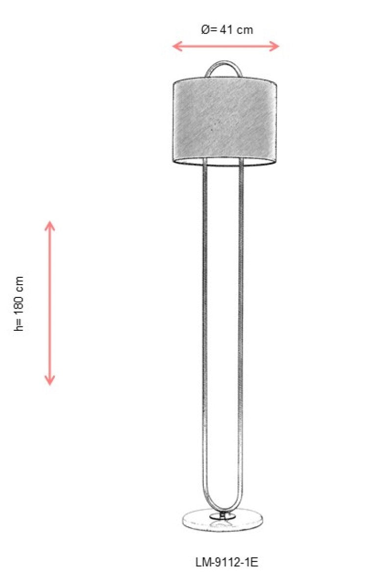 Lampadar living Avonni Antic, 2XE27, LM-9112-1E - AsiHome