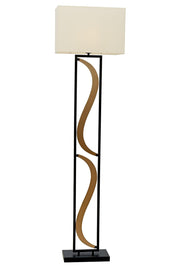 Lampadar living Avonni Negru/Antic, 1XE27, LM-9123-1BSY - AsiHome