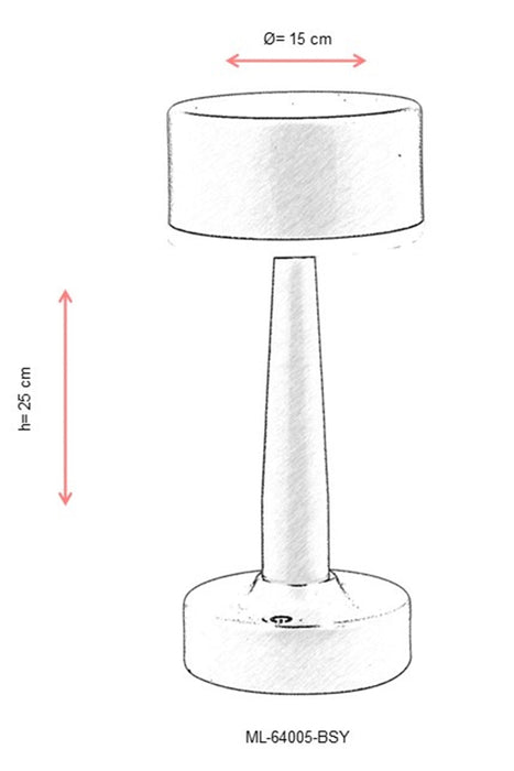 Lampa portabila Avonni 64005, 1XLED - AsiHome