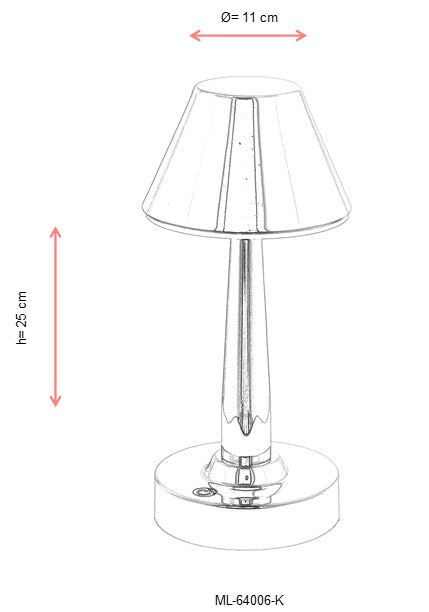 Lampa portabila Avonni 64006, 1XLED - AsiHome