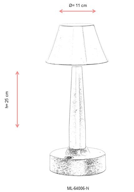 Lampa portabila Avonni 64006, 1XLED - AsiHome