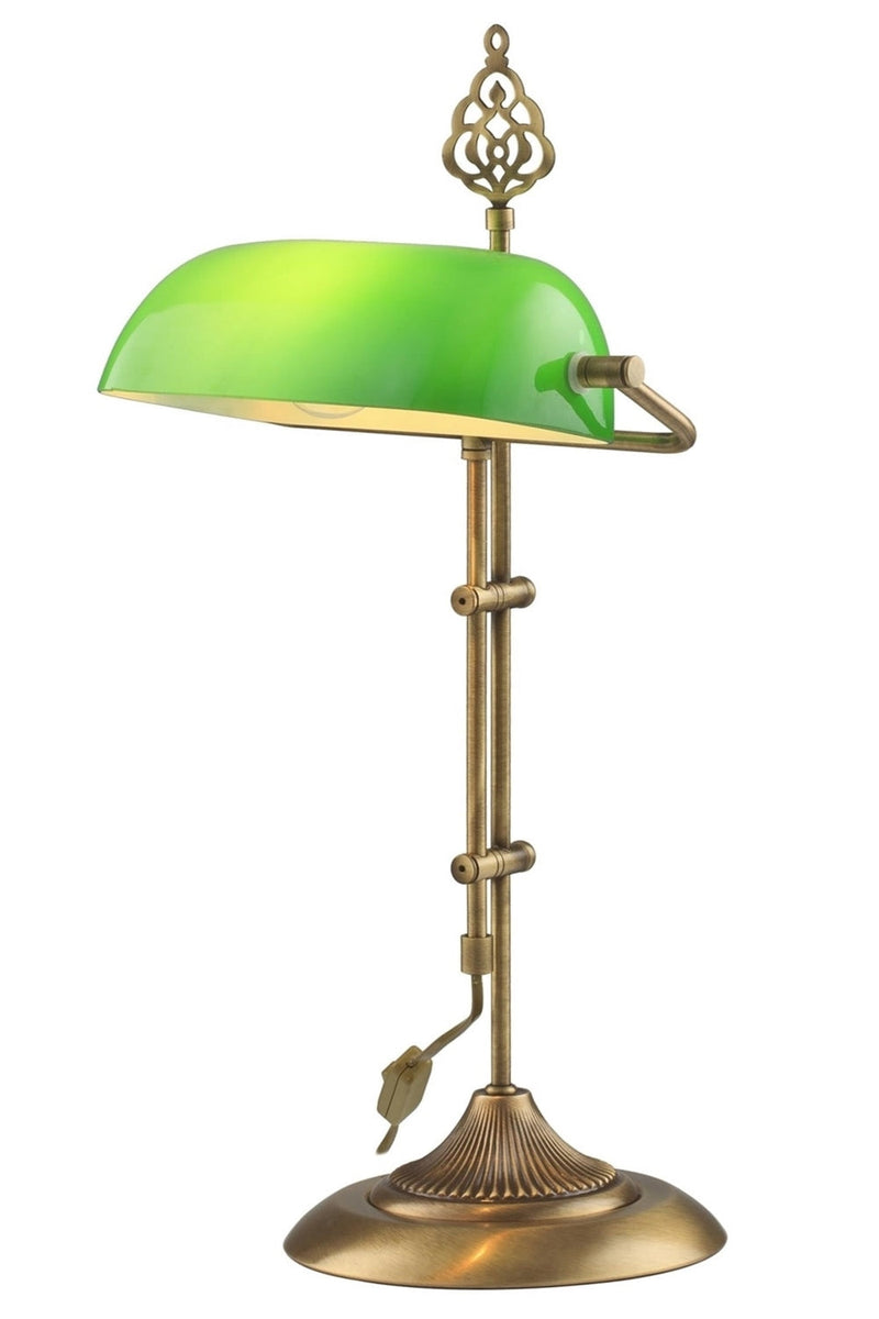 Lampa de birou Avonni Antic, 1XE27, ML-9063-GREEN - AsiHome